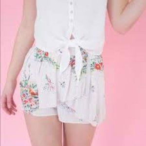 NWT: Free People "Night Watcher" floral skort